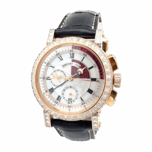 Breguet Marine Ii Chronograph With Baguette Diamond Bezel - 5829BR/8R/9ZU DD0D