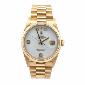 Rolex Day-Date 36 White Agata Dial - 18238