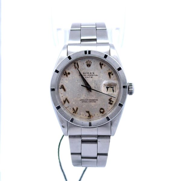Rolex Oyster Perpetual Date Vintage Arabic Dial - Image 2