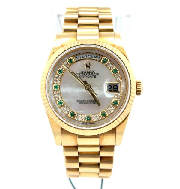 Rolex Day-Date 36 "President" Mop Emerald Dial - Image 2