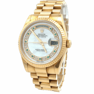 Rolex Day-Date 36 "President" Mop Emerald Dial