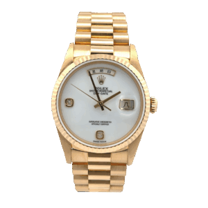 Rolex Day-Date 36 White Agata Dial - 18238