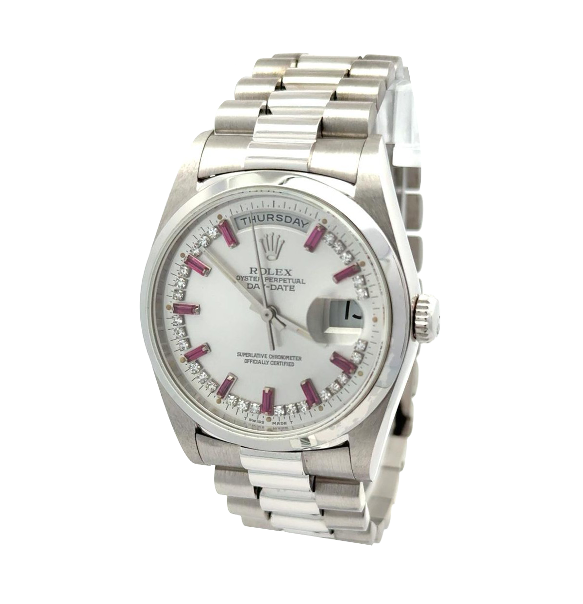 Rolex Day-Date 36 Ruby Dial