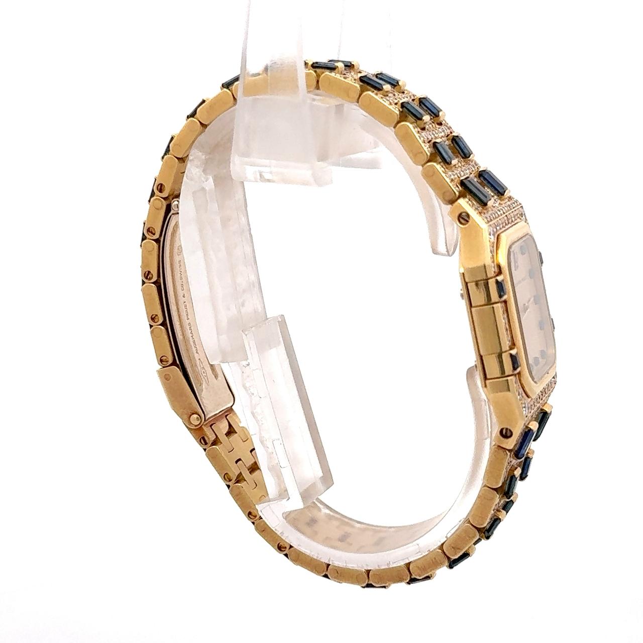 Audemars Piguet Royal Oak - Rectangular Diamonds & Sapphire - Image 3