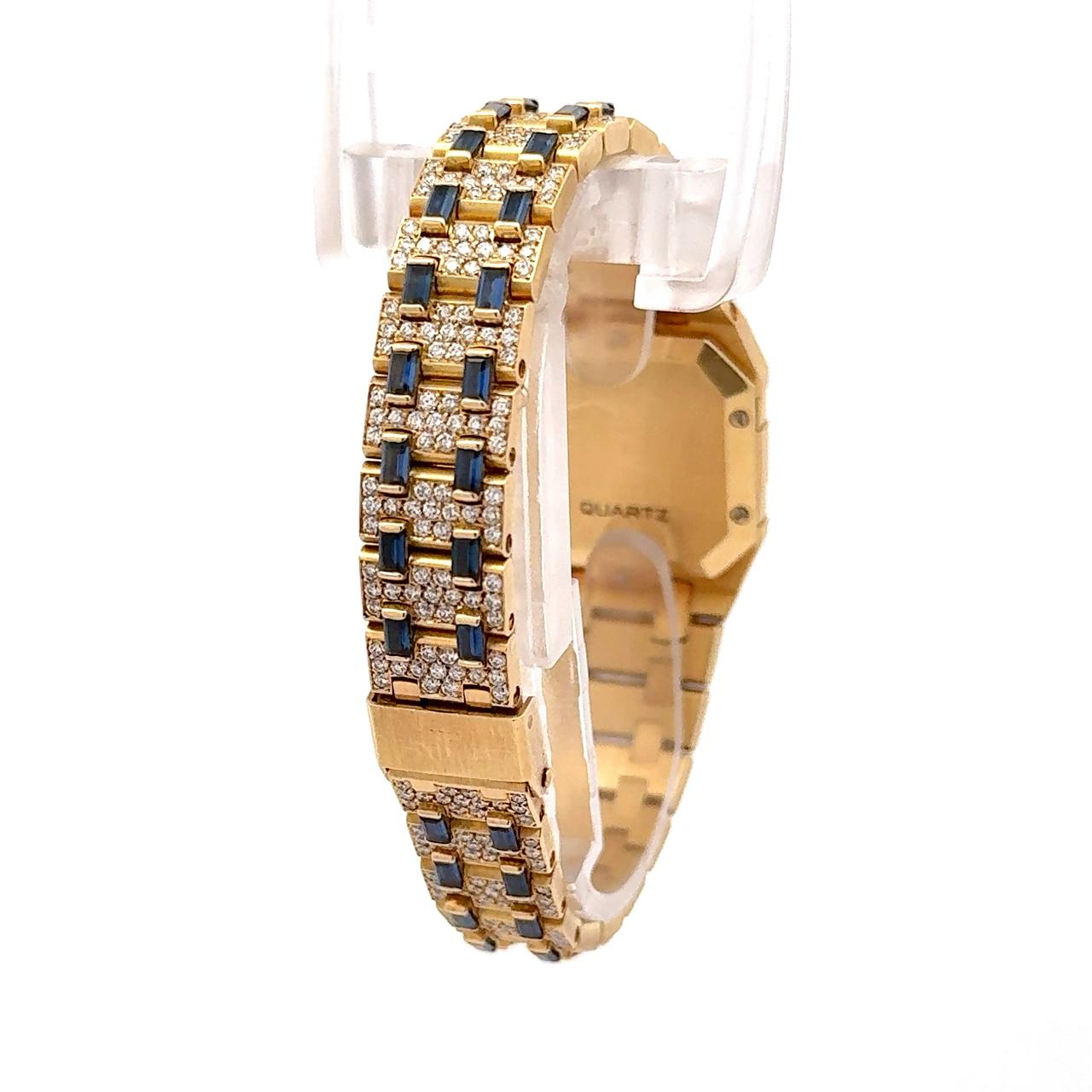 Audemars Piguet Royal Oak - Rectangular Diamonds & Sapphire - Image 4