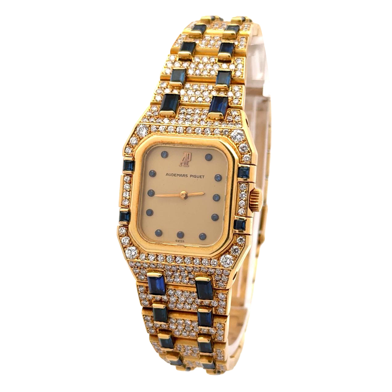 Audemars Piguet Royal Oak - Rectangular Diamonds & Sapphire