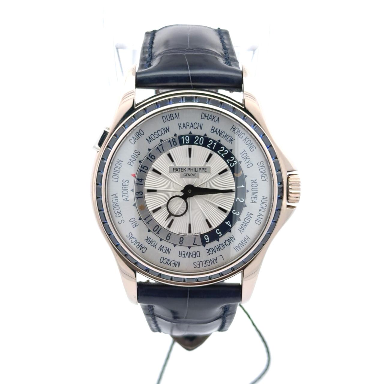 Patek Philippe World Time Blue Sapphire Bezel 3 Pieces Ever Made - Image 2