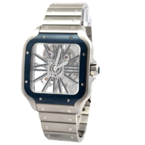 Cartier Santos Skeleton Blue Cartier Watch