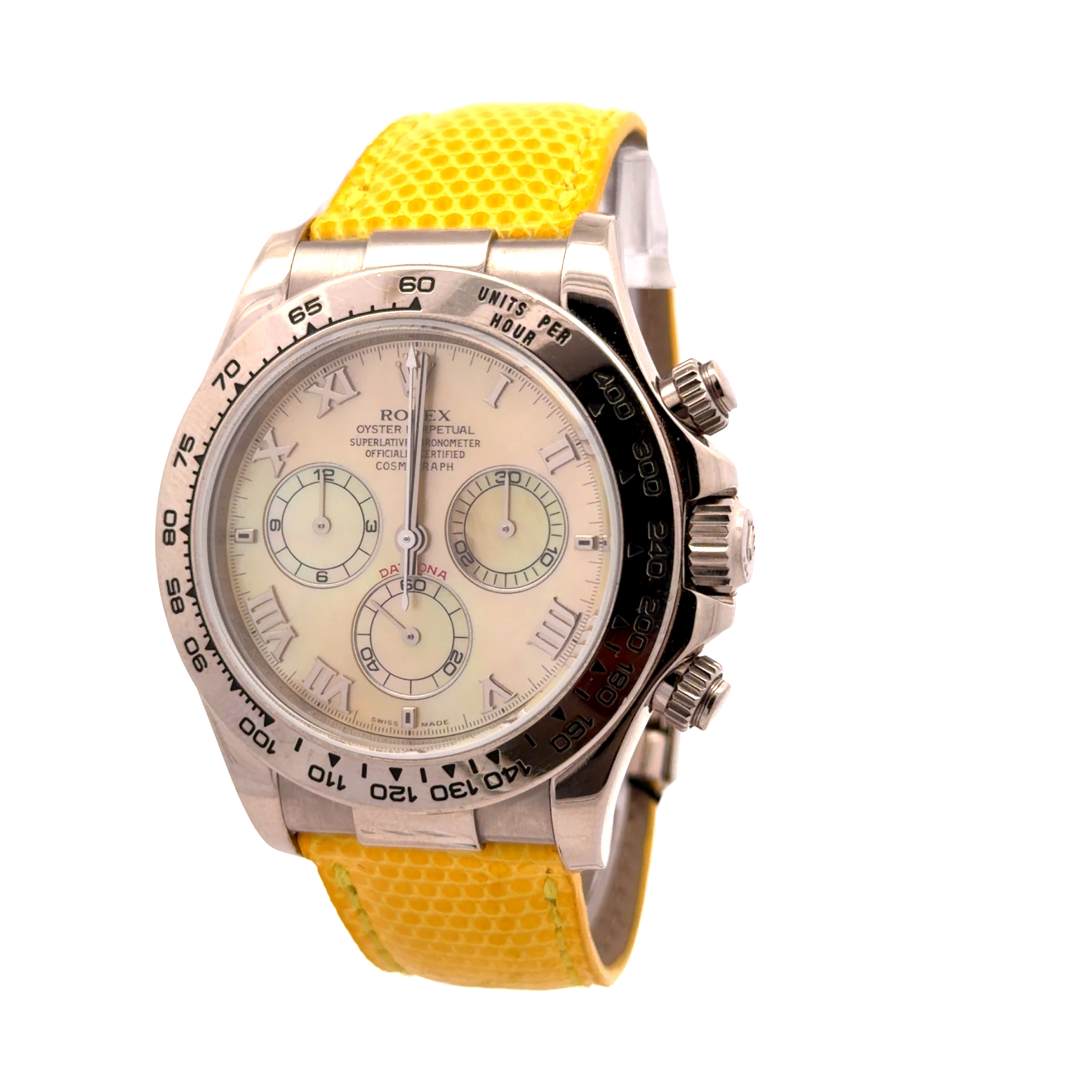 Rolex Daytona Yellow Beach