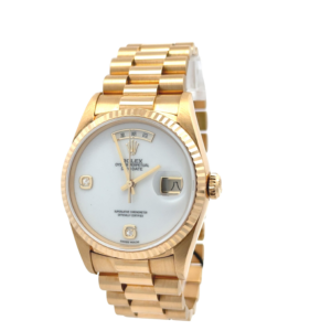 Rolex Day-Date 36 White Agata Dial