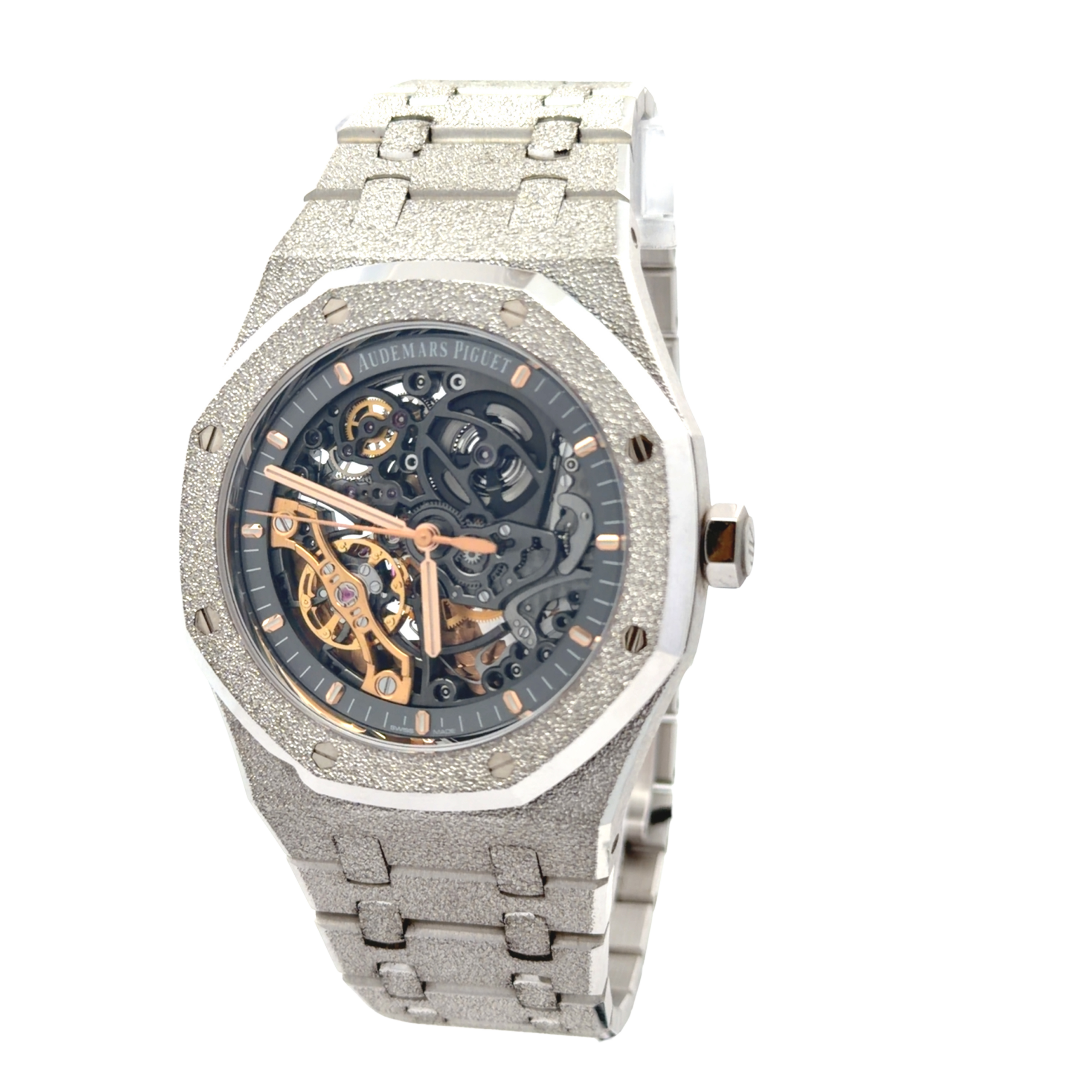 Audemars Piguet Royal Oak Double Balance Wheel Openworked Frosted Gold