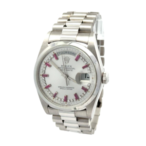 Rolex Day-Date 36 Ruby Dial Indi Calendar