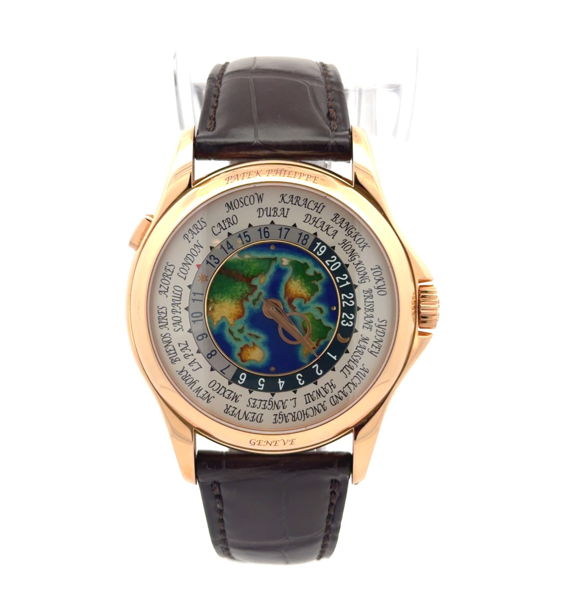 Patek Philippe World Time 18k Cloisonne 5131R-001 - Image 2