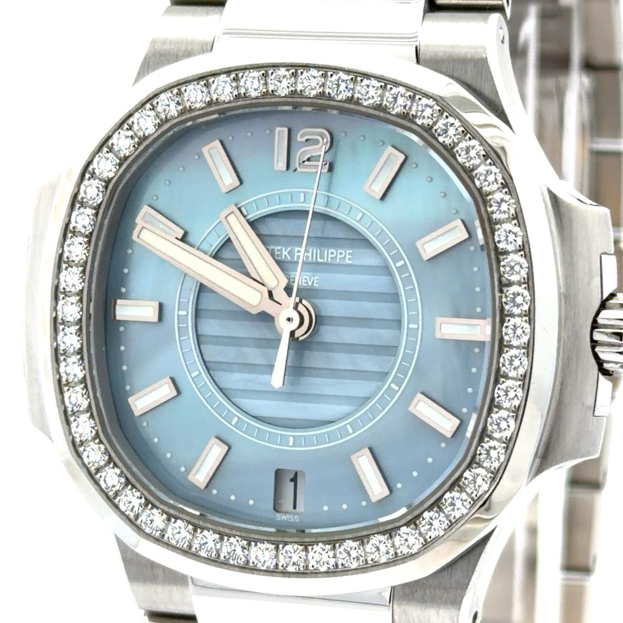 Patek Philippe Nautilus MOP Blue Dial 7008/1A-001 - Image 3