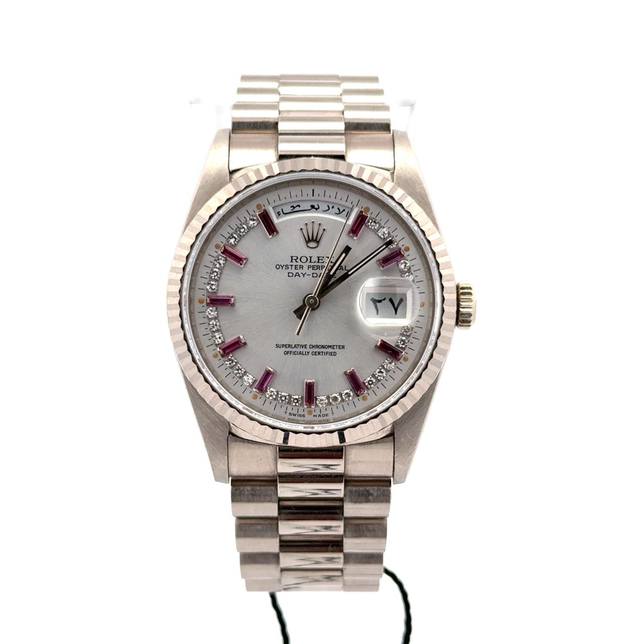 Rolex Day-Date 36 Ruby Dial Indi Calendar - Image 2