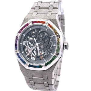 Audemars Piguet Royal Oak Double Balance Wheel Openworked 15412BC.YG.1224BC.03 Frosted Rainbow Full Set